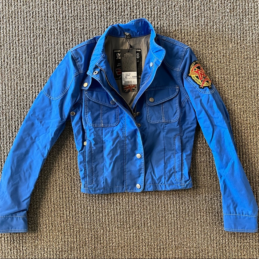 MATCHLESS RACEFARER 115TH CELEBRATION LADIES' BLOUSON, royal